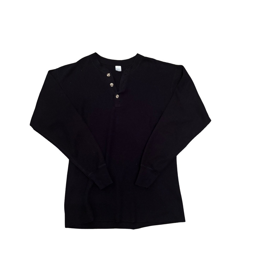 Morgane Long Sleeve Waffle Henley Shirt